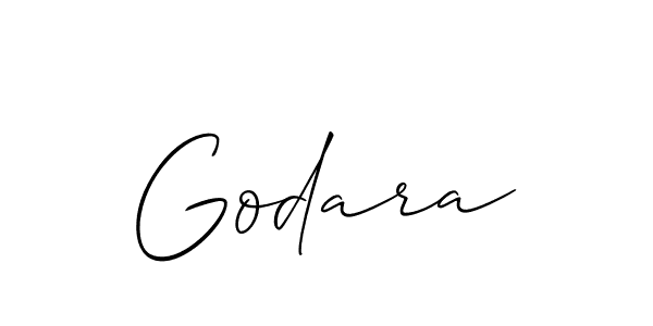 Allison_Script is a professional signature style that is perfect for those who want to add a touch of class to their signature. It is also a great choice for those who want to make their signature more unique. Get Godara name to fancy signature for free. Godara signature style 2 images and pictures png