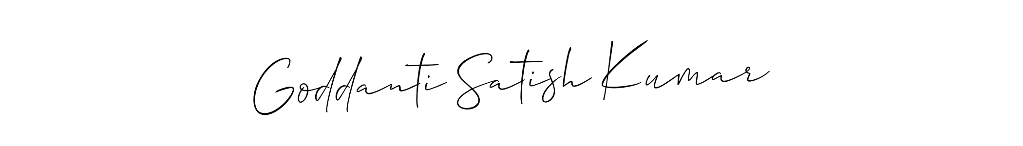 Goddanti Satish Kumar stylish signature style. Best Handwritten Sign (Allison_Script) for my name. Handwritten Signature Collection Ideas for my name Goddanti Satish Kumar. Goddanti Satish Kumar signature style 2 images and pictures png