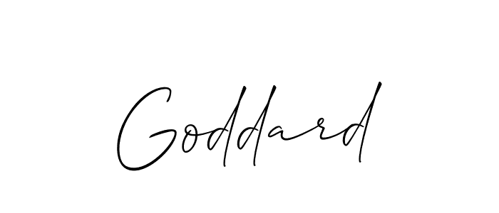 Also You can easily find your signature by using the search form. We will create Goddard name handwritten signature images for you free of cost using Allison_Script sign style. Goddard signature style 2 images and pictures png