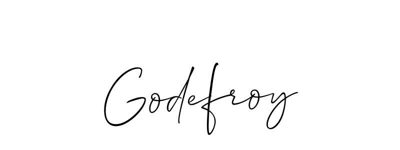 How to make Godefroy signature? Allison_Script is a professional autograph style. Create handwritten signature for Godefroy name. Godefroy signature style 2 images and pictures png