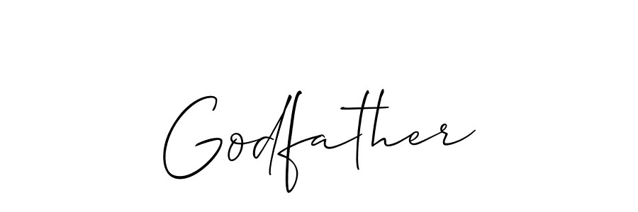 The best way (Allison_Script) to make a short signature is to pick only two or three words in your name. The name Godfather include a total of six letters. For converting this name. Godfather signature style 2 images and pictures png