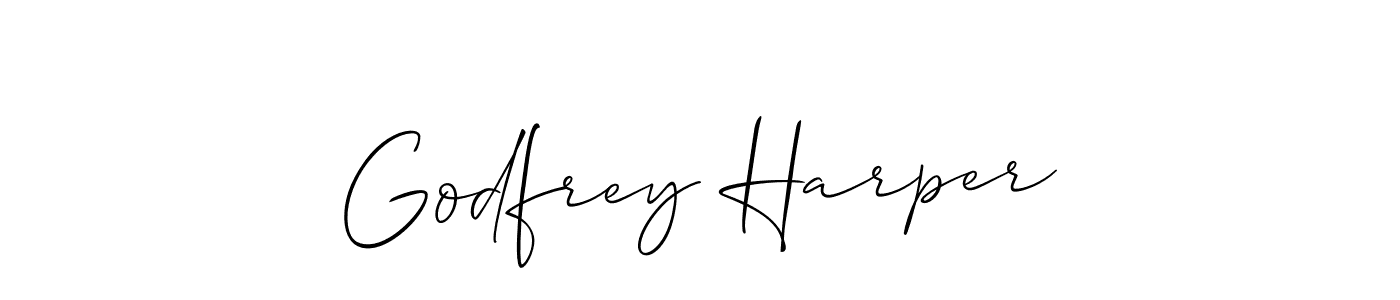 See photos of Godfrey Harper official signature by Spectra . Check more albums & portfolios. Read reviews & check more about Allison_Script font. Godfrey Harper signature style 2 images and pictures png