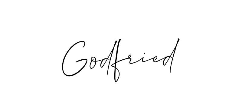 Similarly Allison_Script is the best handwritten signature design. Signature creator online .You can use it as an online autograph creator for name Godfried. Godfried signature style 2 images and pictures png