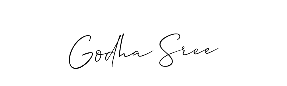 The best way (Allison_Script) to make a short signature is to pick only two or three words in your name. The name Godha Sree include a total of six letters. For converting this name. Godha Sree signature style 2 images and pictures png