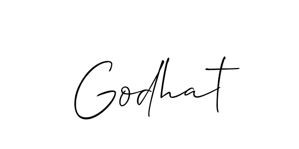 Also we have Godhat name is the best signature style. Create professional handwritten signature collection using Allison_Script autograph style. Godhat signature style 2 images and pictures png