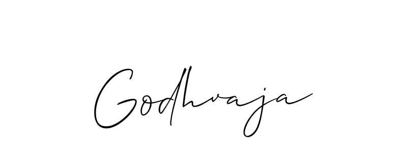 Design your own signature with our free online signature maker. With this signature software, you can create a handwritten (Allison_Script) signature for name Godhvaja. Godhvaja signature style 2 images and pictures png