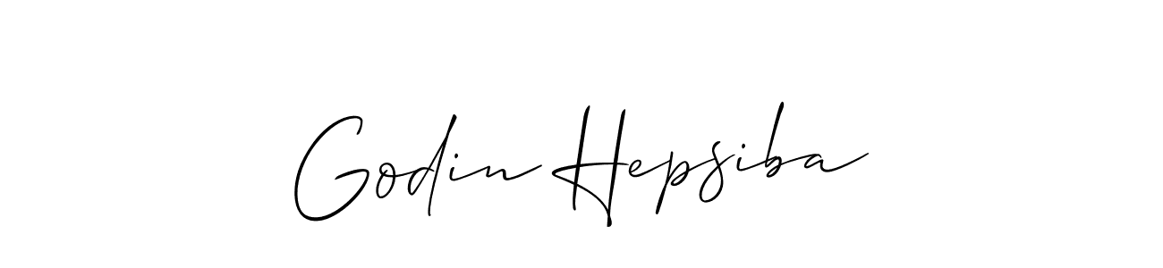 See photos of Godin Hepsiba official signature by Spectra . Check more albums & portfolios. Read reviews & check more about Allison_Script font. Godin Hepsiba signature style 2 images and pictures png