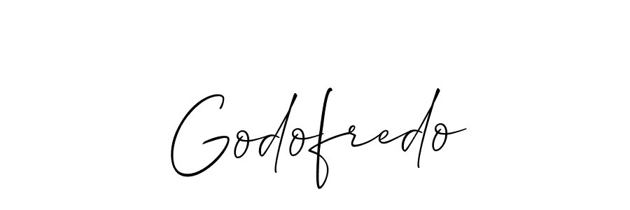 Make a beautiful signature design for name Godofredo. With this signature (Allison_Script) style, you can create a handwritten signature for free. Godofredo signature style 2 images and pictures png