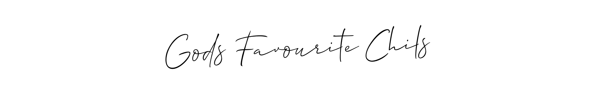 How to make Gods Favourite Chils signature? Allison_Script is a professional autograph style. Create handwritten signature for Gods Favourite Chils name. Gods Favourite Chils signature style 2 images and pictures png
