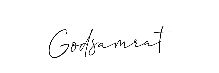 How to Draw Godsamrat signature style? Allison_Script is a latest design signature styles for name Godsamrat. Godsamrat signature style 2 images and pictures png