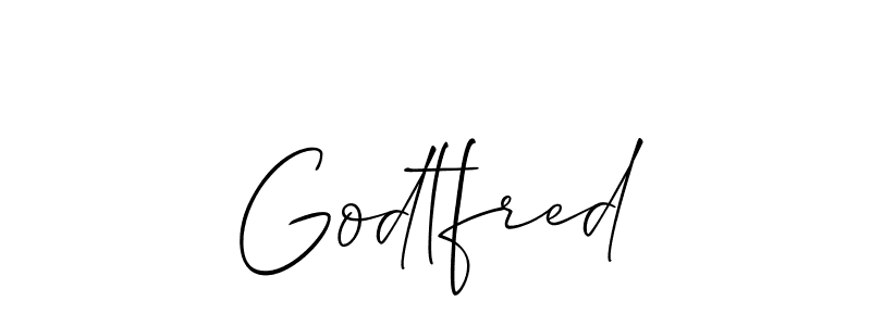 Allison_Script is a professional signature style that is perfect for those who want to add a touch of class to their signature. It is also a great choice for those who want to make their signature more unique. Get Godtfred name to fancy signature for free. Godtfred signature style 2 images and pictures png