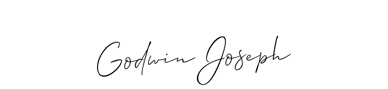 Create a beautiful signature design for name Godwin Joseph. With this signature (Allison_Script) fonts, you can make a handwritten signature for free. Godwin Joseph signature style 2 images and pictures png