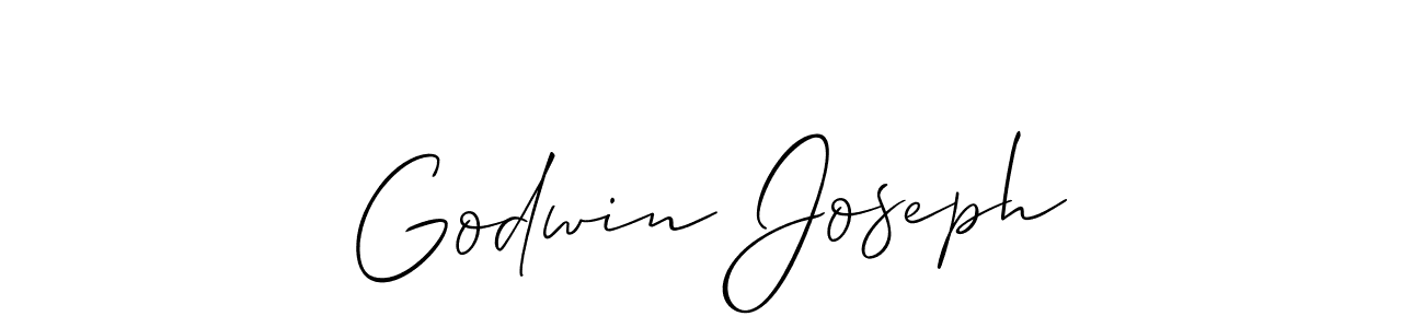 How to make Godwin Joseph signature? Allison_Script is a professional autograph style. Create handwritten signature for Godwin Joseph name. Godwin Joseph signature style 2 images and pictures png