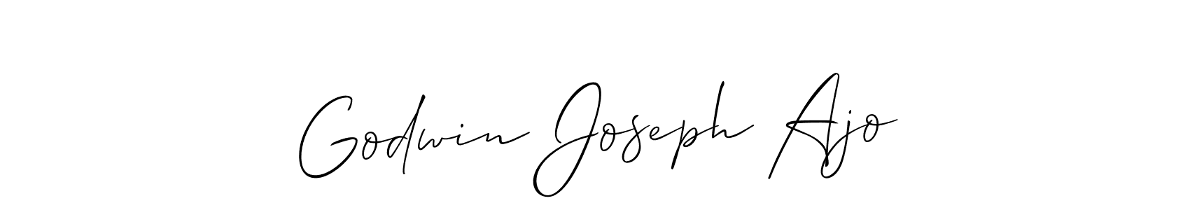 Best and Professional Signature Style for Godwin Joseph Ajo. Allison_Script Best Signature Style Collection. Godwin Joseph Ajo signature style 2 images and pictures png
