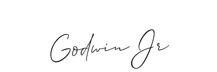 It looks lik you need a new signature style for name Godwin Jr. Design unique handwritten (Allison_Script) signature with our free signature maker in just a few clicks. Godwin Jr signature style 2 images and pictures png