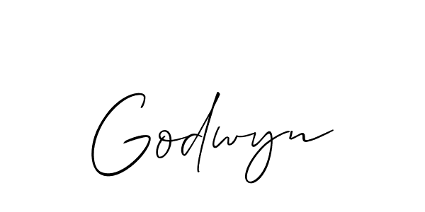 How to make Godwyn name signature. Use Allison_Script style for creating short signs online. This is the latest handwritten sign. Godwyn signature style 2 images and pictures png