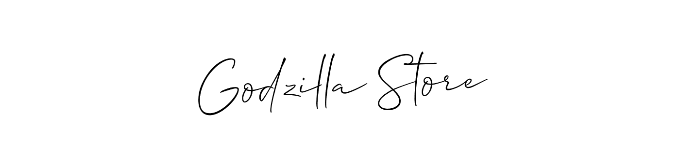 How to Draw Godzilla Store signature style? Allison_Script is a latest design signature styles for name Godzilla Store. Godzilla Store signature style 2 images and pictures png