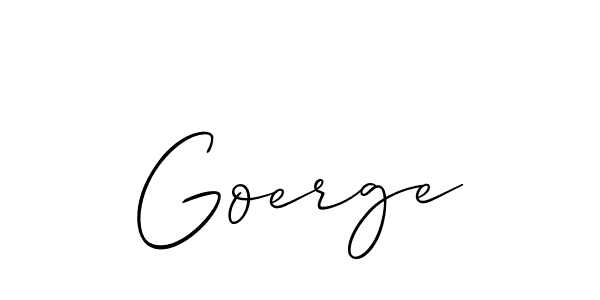 The best way (Allison_Script) to make a short signature is to pick only two or three words in your name. The name Goerge include a total of six letters. For converting this name. Goerge signature style 2 images and pictures png