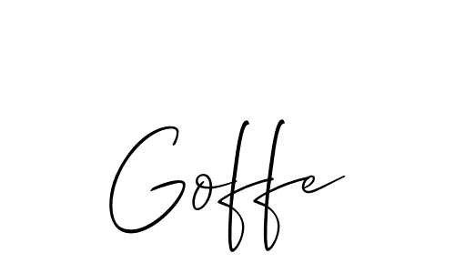 Also we have Goffe name is the best signature style. Create professional handwritten signature collection using Allison_Script autograph style. Goffe signature style 2 images and pictures png