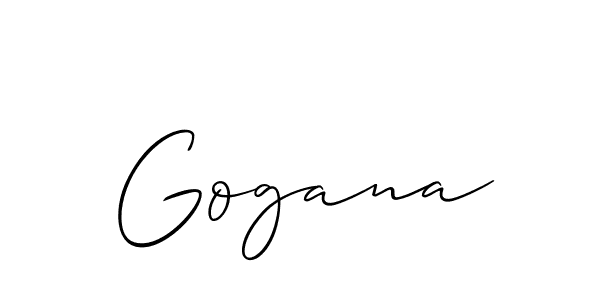 if you are searching for the best signature style for your name Gogana. so please give up your signature search. here we have designed multiple signature styles  using Allison_Script. Gogana signature style 2 images and pictures png