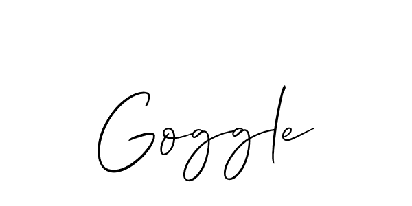 How to make Goggle signature? Allison_Script is a professional autograph style. Create handwritten signature for Goggle name. Goggle signature style 2 images and pictures png