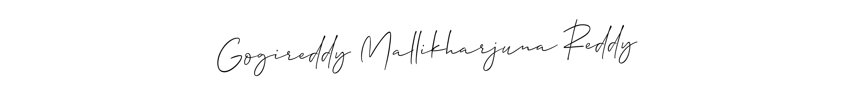 You should practise on your own different ways (Allison_Script) to write your name (Gogireddy Mallikharjuna Reddy) in signature. don't let someone else do it for you. Gogireddy Mallikharjuna Reddy signature style 2 images and pictures png