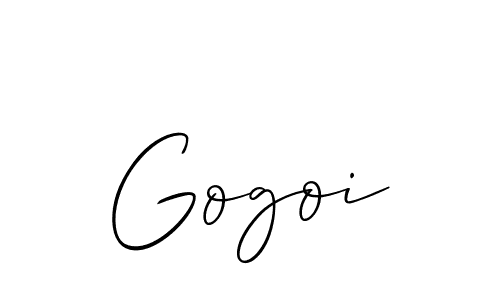 How to make Gogoi name signature. Use Allison_Script style for creating short signs online. This is the latest handwritten sign. Gogoi signature style 2 images and pictures png