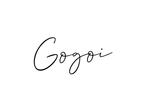 How to make Gogoi name signature. Use Allison_Script style for creating short signs online. This is the latest handwritten sign. Gogoi signature style 2 images and pictures png