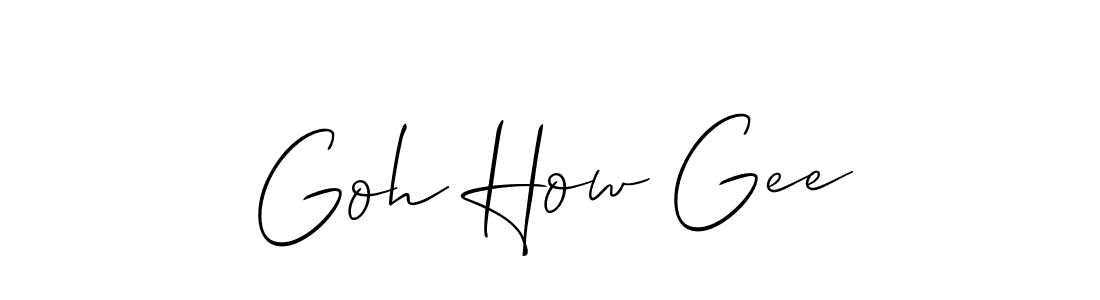 How to make Goh How Gee signature? Allison_Script is a professional autograph style. Create handwritten signature for Goh How Gee name. Goh How Gee signature style 2 images and pictures png
