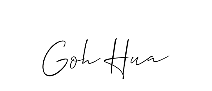 Also we have Goh Hua name is the best signature style. Create professional handwritten signature collection using Allison_Script autograph style. Goh Hua signature style 2 images and pictures png