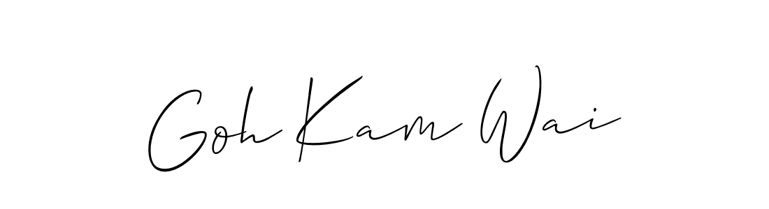 Best and Professional Signature Style for Goh Kam Wai. Allison_Script Best Signature Style Collection. Goh Kam Wai signature style 2 images and pictures png