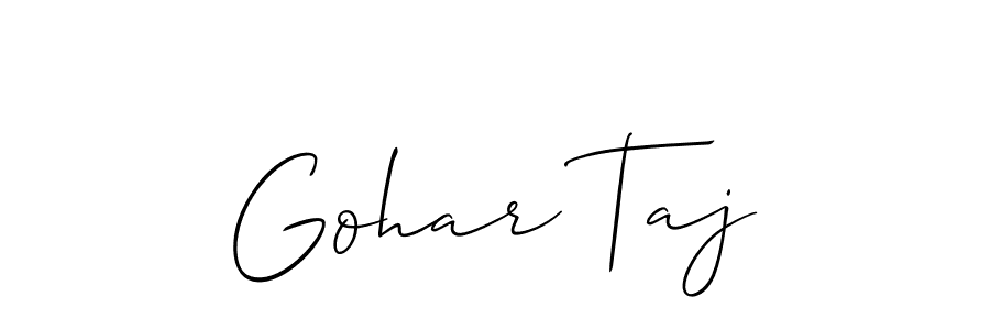 Once you've used our free online signature maker to create your best signature Allison_Script style, it's time to enjoy all of the benefits that Gohar Taj name signing documents. Gohar Taj signature style 2 images and pictures png