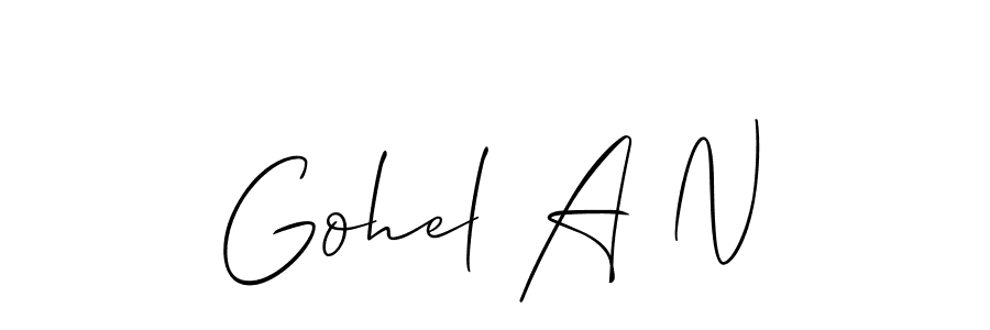 You can use this online signature creator to create a handwritten signature for the name Gohel A N. This is the best online autograph maker. Gohel A N signature style 2 images and pictures png