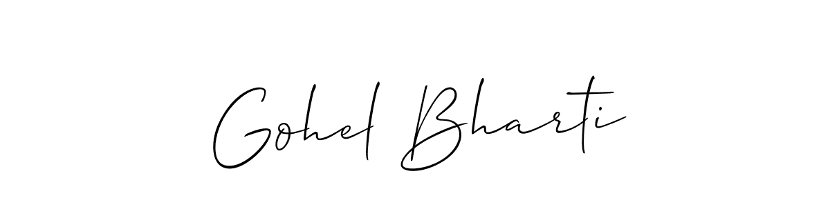 Check out images of Autograph of Gohel Bharti name. Actor Gohel Bharti Signature Style. Allison_Script is a professional sign style online. Gohel Bharti signature style 2 images and pictures png