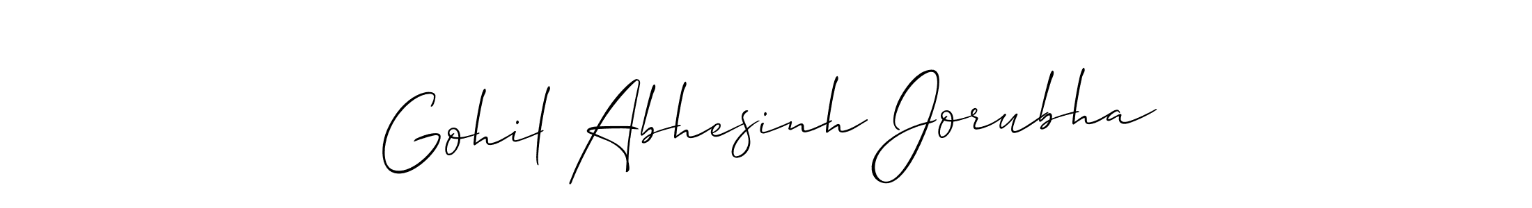 See photos of Gohil Abhesinh Jorubha official signature by Spectra . Check more albums & portfolios. Read reviews & check more about Allison_Script font. Gohil Abhesinh Jorubha signature style 2 images and pictures png