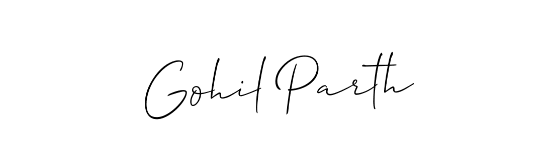Similarly Allison_Script is the best handwritten signature design. Signature creator online .You can use it as an online autograph creator for name Gohil Parth. Gohil Parth signature style 2 images and pictures png