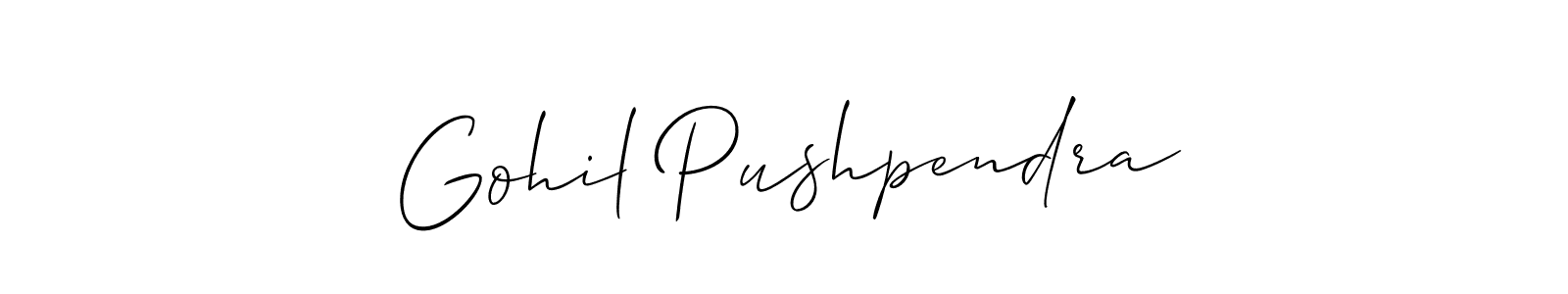 Once you've used our free online signature maker to create your best signature Allison_Script style, it's time to enjoy all of the benefits that Gohil Pushpendra name signing documents. Gohil Pushpendra signature style 2 images and pictures png