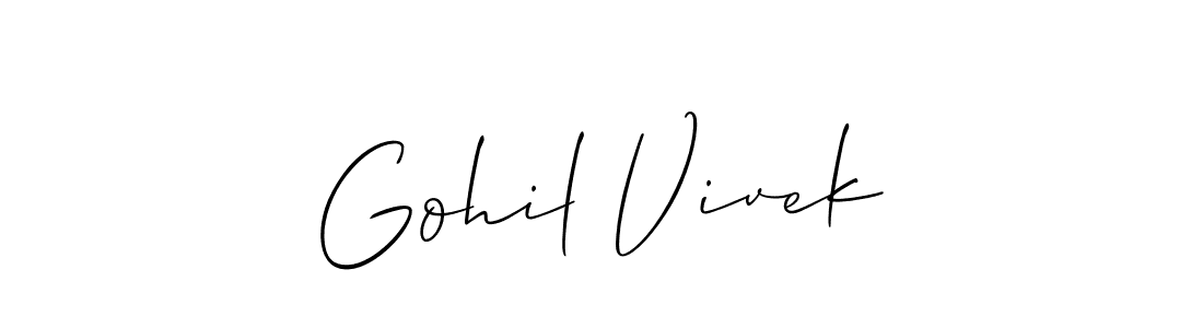 See photos of Gohil Vivek official signature by Spectra . Check more albums & portfolios. Read reviews & check more about Allison_Script font. Gohil Vivek signature style 2 images and pictures png