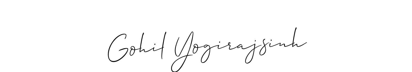 You can use this online signature creator to create a handwritten signature for the name Gohil Yogirajsinh. This is the best online autograph maker. Gohil Yogirajsinh signature style 2 images and pictures png
