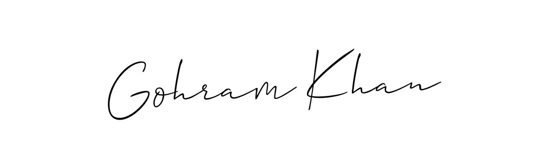 Make a beautiful signature design for name Gohram Khan. Use this online signature maker to create a handwritten signature for free. Gohram Khan signature style 2 images and pictures png