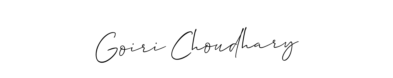 Once you've used our free online signature maker to create your best signature Allison_Script style, it's time to enjoy all of the benefits that Goiri Choudhary name signing documents. Goiri Choudhary signature style 2 images and pictures png