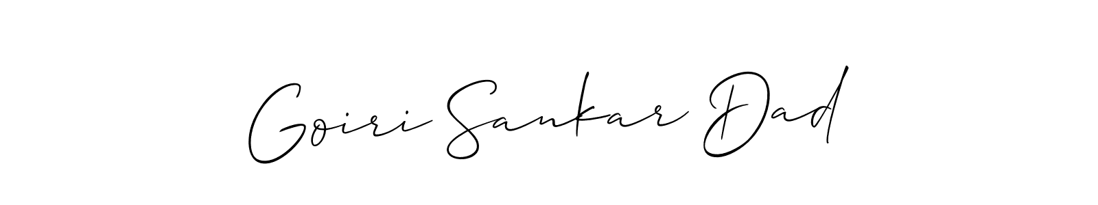 Make a beautiful signature design for name Goiri Sankar Dad. With this signature (Allison_Script) style, you can create a handwritten signature for free. Goiri Sankar Dad signature style 2 images and pictures png