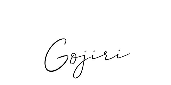 How to Draw Gojiri signature style? Allison_Script is a latest design signature styles for name Gojiri. Gojiri signature style 2 images and pictures png