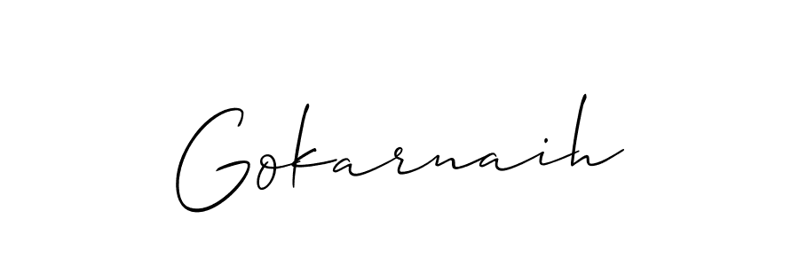 Design your own signature with our free online signature maker. With this signature software, you can create a handwritten (Allison_Script) signature for name Gokarnaih. Gokarnaih signature style 2 images and pictures png