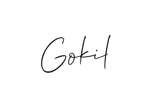 Also You can easily find your signature by using the search form. We will create Gokil name handwritten signature images for you free of cost using Allison_Script sign style. Gokil signature style 2 images and pictures png