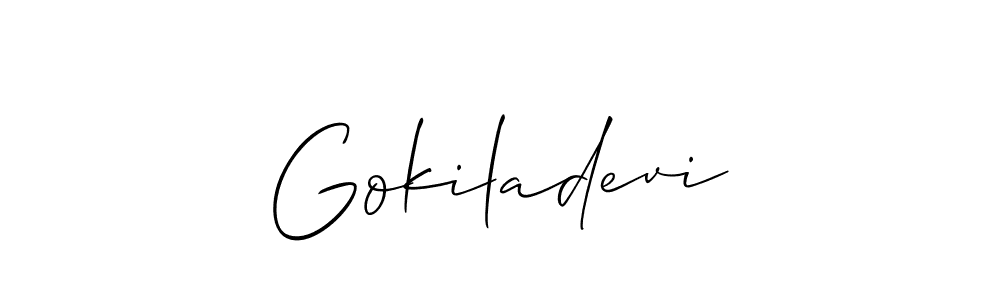 Best and Professional Signature Style for Gokiladevi. Allison_Script Best Signature Style Collection. Gokiladevi signature style 2 images and pictures png