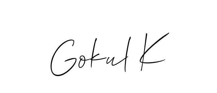 See photos of Gokul K official signature by Spectra . Check more albums & portfolios. Read reviews & check more about Allison_Script font. Gokul K signature style 2 images and pictures png