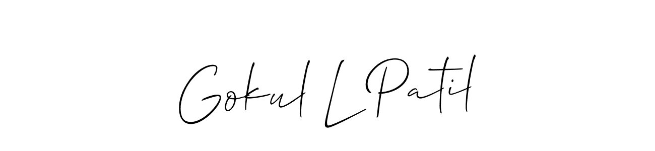You can use this online signature creator to create a handwritten signature for the name Gokul L Patil. This is the best online autograph maker. Gokul L Patil signature style 2 images and pictures png