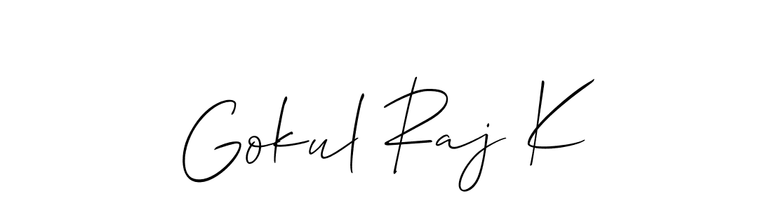 See photos of Gokul Raj K official signature by Spectra . Check more albums & portfolios. Read reviews & check more about Allison_Script font. Gokul Raj K signature style 2 images and pictures png