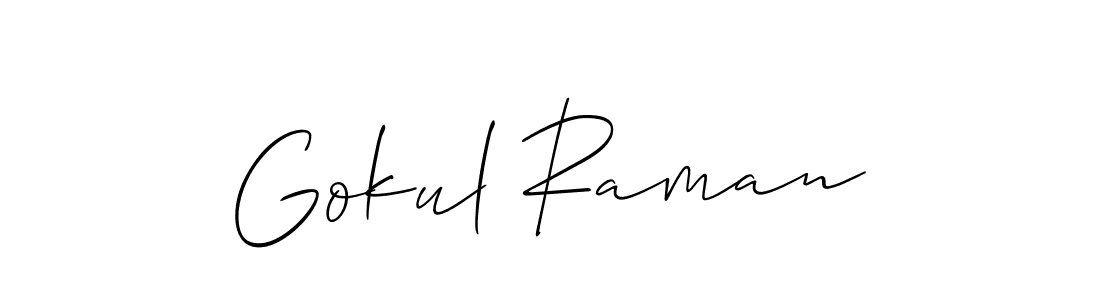 Similarly Allison_Script is the best handwritten signature design. Signature creator online .You can use it as an online autograph creator for name Gokul Raman. Gokul Raman signature style 2 images and pictures png